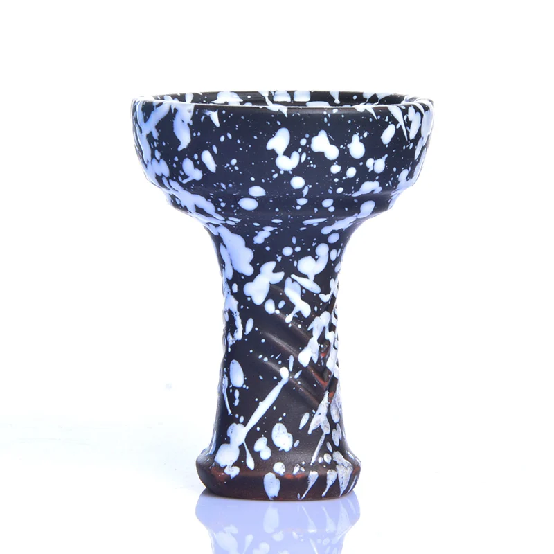 Black White GJ керамическая кальянная чаша для кальяна чаши для табака Chicha Narguile Cachimbas Sisha Nargile Aksesuarlar Sheesha аксессуары для водопроводных труб - Цвет: Black White