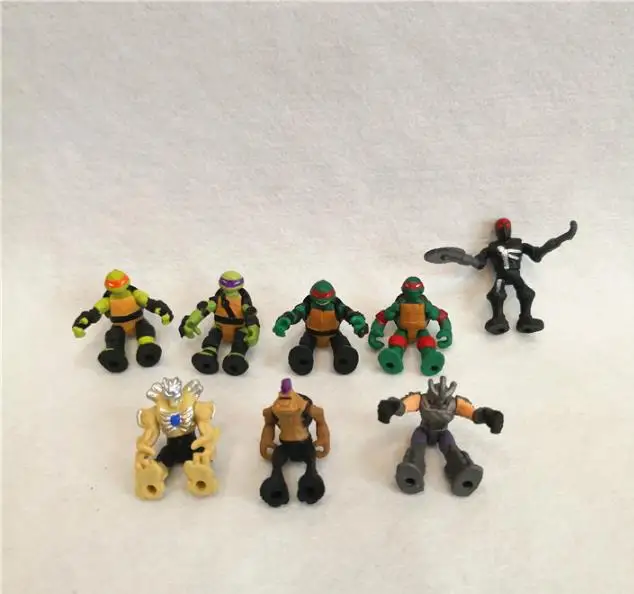 

50PCS/lot pvc Toy Action Figures 3cm Turtle Capsule Toys Gift Ornament Decoration Cartoon Anime Brinquedos Birthday Gift