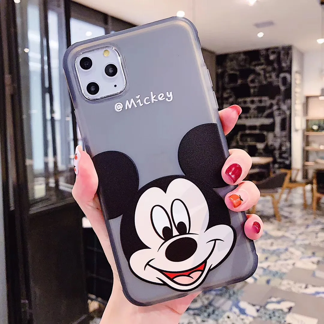 mickey Силиконовый чехол для iphone 11pro XS MAX XR 6s 7 8 Plus funda donald duck diamond apple iphone 11pro Max чехол - Цвет: mickey