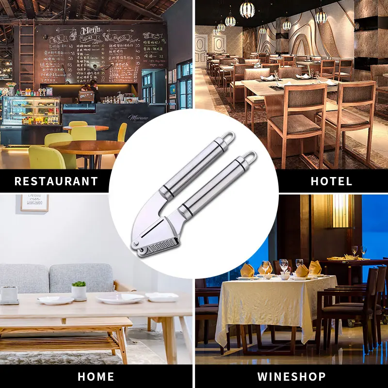 Ручной многофункциональный пресс для чеснока из нержавеющей стали имбиря