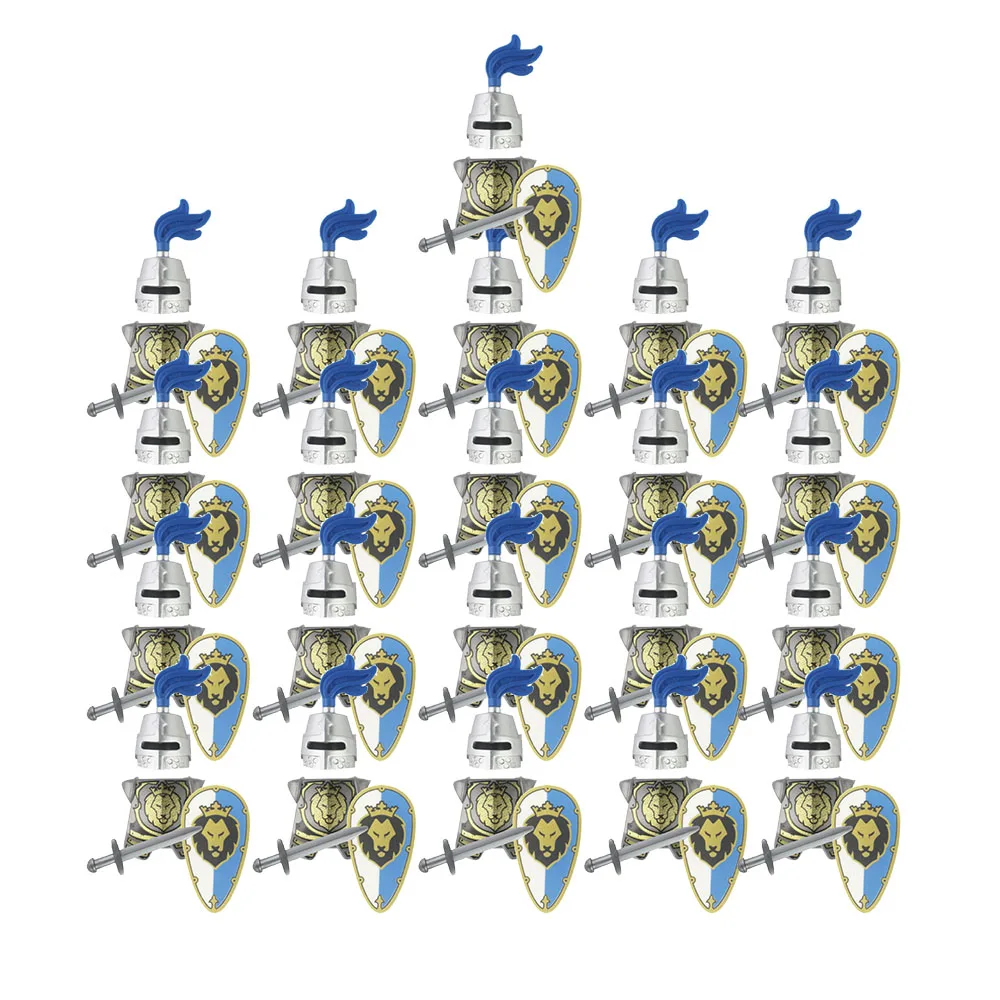 21 шт. замок Рыцари зеленый дракон рыцарь Серебряный ястреб Синий Лев совместимый