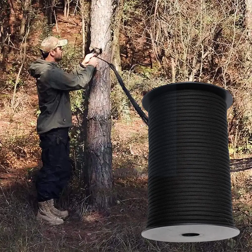 

100M 9 Stand Cores Parachute Cord Lanyard Outdoor Camping Hiking Survival Equipment Tent Climbing Accessories Rope B8S2