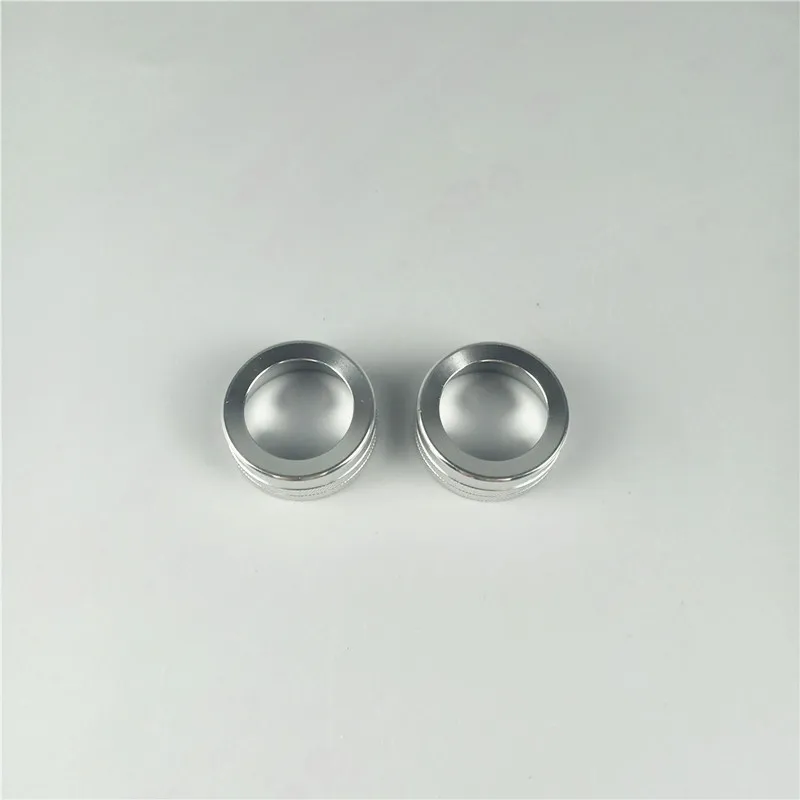Silver Car Styling Center Console Volume Knob Circle Decoration Sticker Trim For Porsche Panamera Cayenne Macan Aluminium Alloy Decals - Название цвета: Silver