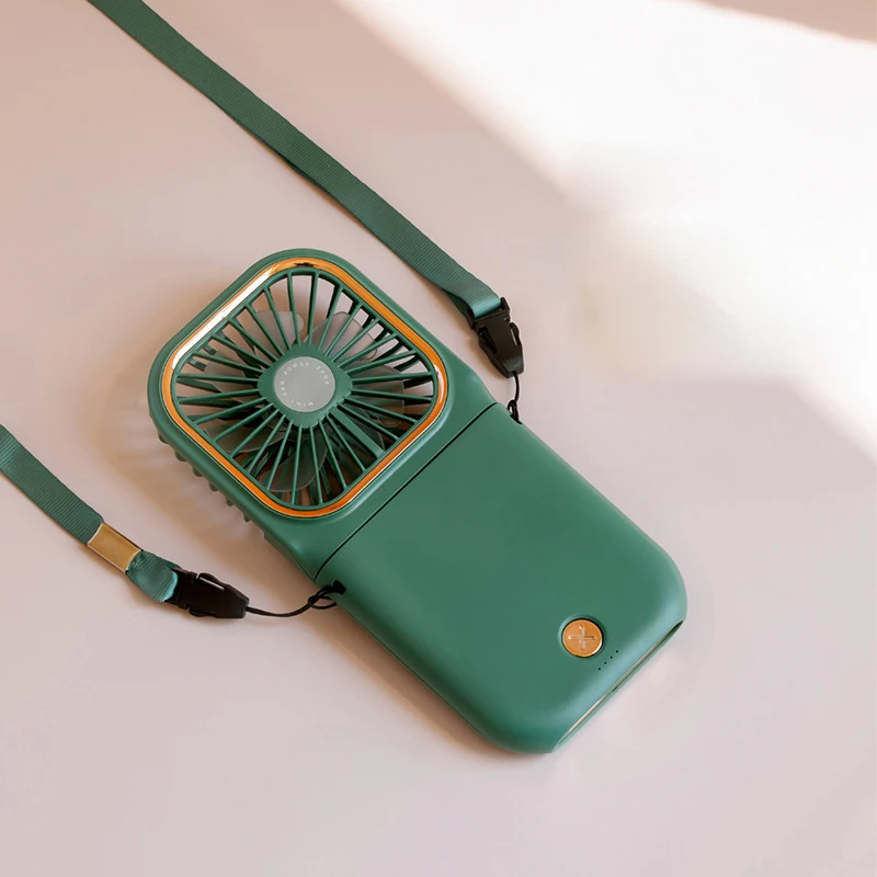 

Xiaomi Handheld Mini Folding Fan with Phone Stand Portable Cooling USB Rechargeable Electric Hanging Neck Hung Fan for Desktop