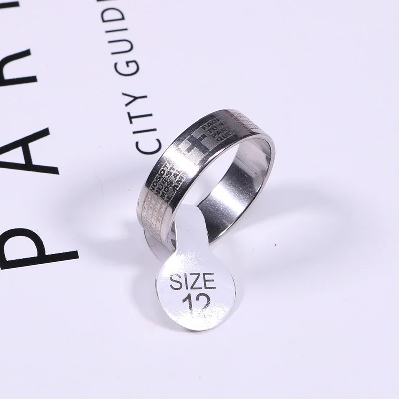 Мужское кольцо с крестом в стиле панк ювелирное изделие из нержавеющей стали