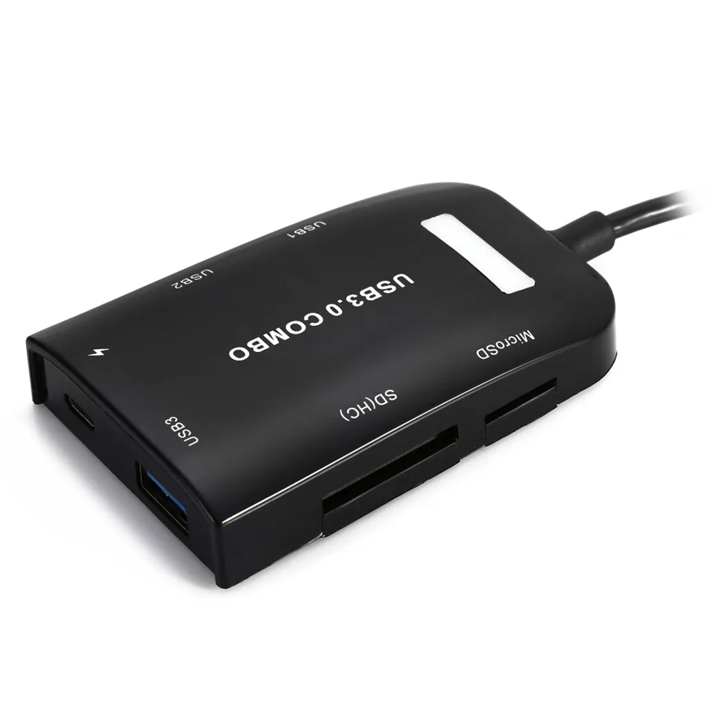 Quelima портативный считыватель карт USB 3 0 типа C OTG концентратор комбо для устройств