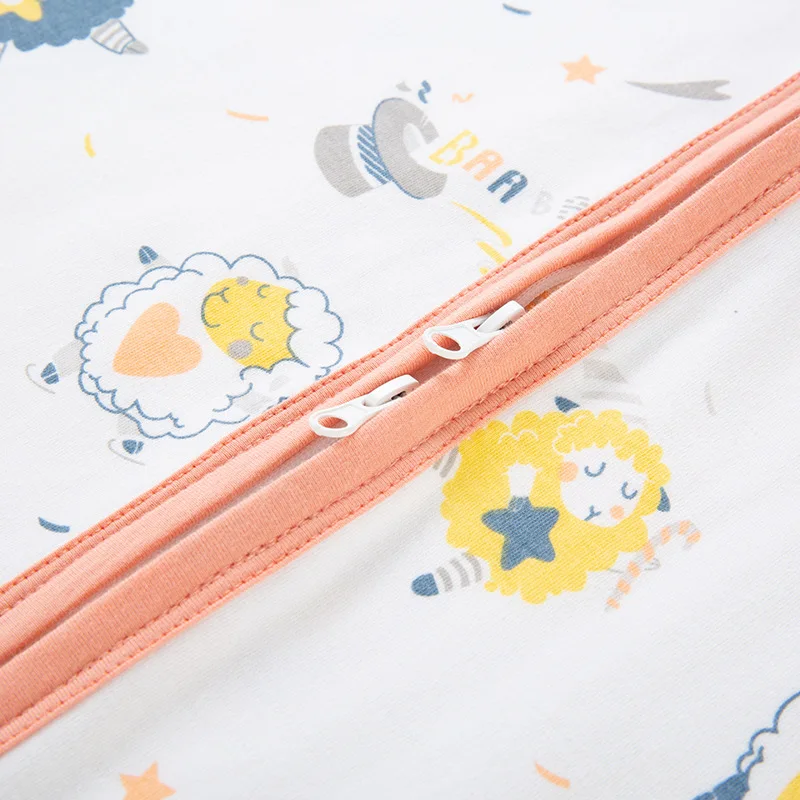 Baby Sleep Bag with Feet Spring Summer Wearable Blanket with Legs Cotton Sleepsack for Toddler Soft Baby Newborn Romper Clothes