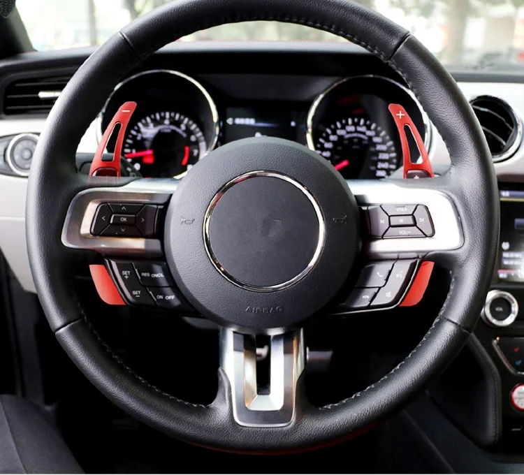 Автомобильный Стайлинг для Mustang 2016 переключатели передач на рулевое колесо весло