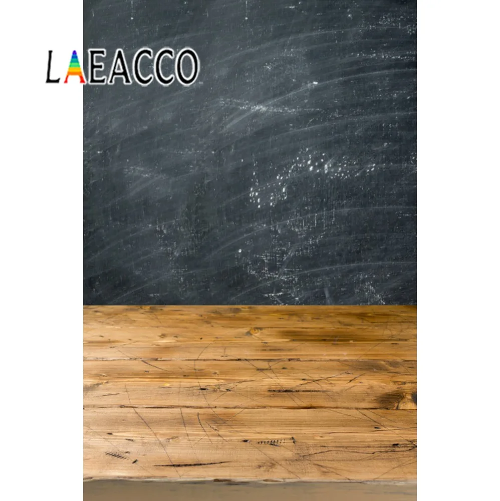 Laeacco фотофоны светло-голубые в горошек серые доски ребенок день рождения портрет