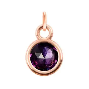 24 шт./лот украшение цвета розового золота камень-талисман с открытым кольцом