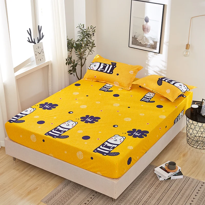 Модная натяжная простыня в темно красную клетку с принтом четырьмя углами и