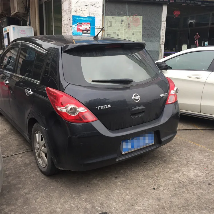 Спойлер для Versa 2006 2010 Nissan Tiida спойлер YCK из АБС пластика цвет заднего крыла