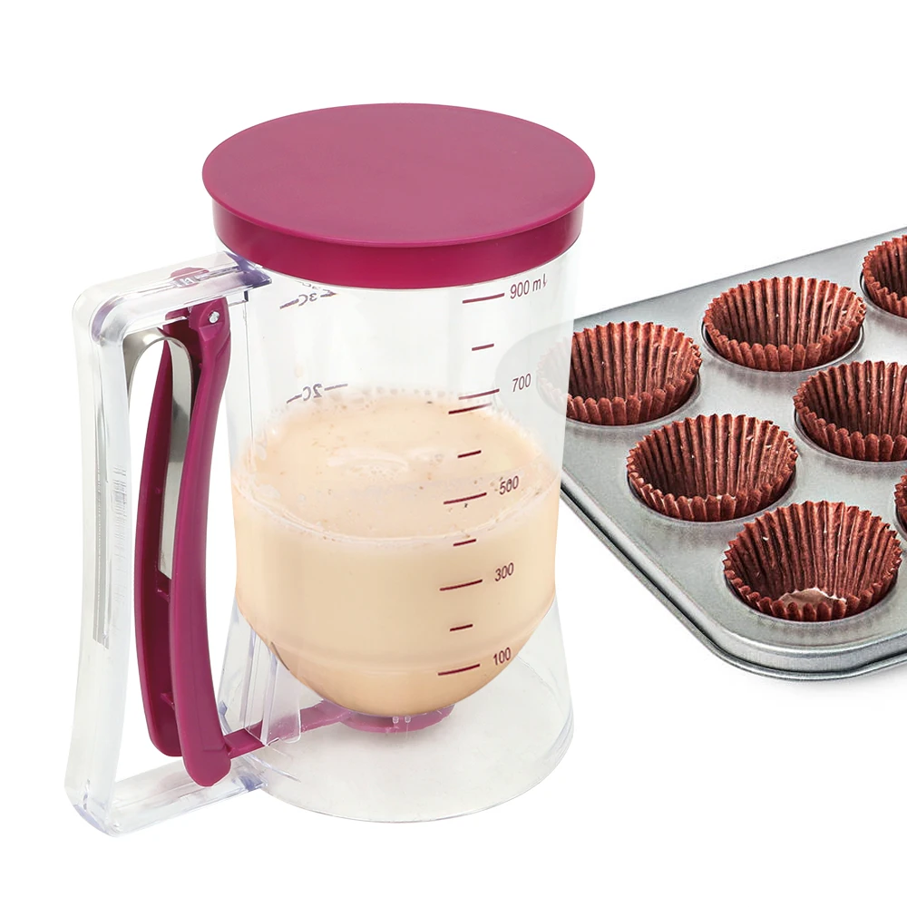 

Cream Speratator Batter Flour Paste Dispenser Baking Tools For Cupcakes Pancakes Cookie Cake Muffins 900ml Measuring Cup