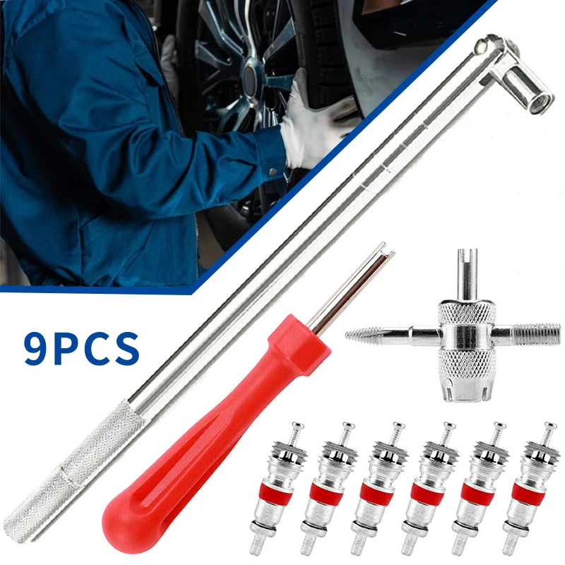 

Инструмент для ремонта шин с одной головкой и клапаном, 4 в 1