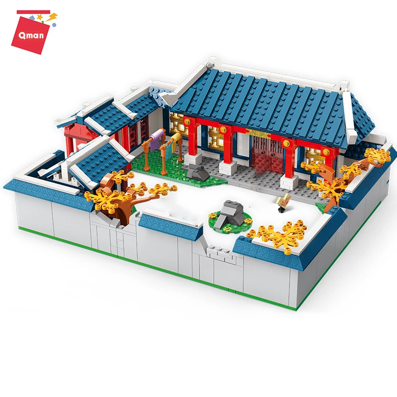 

Qman Enlightenment Chinese Myth Story Nazha's DIY Assembled Large figurine Building Block Model Decoration Toys For Kids Gift