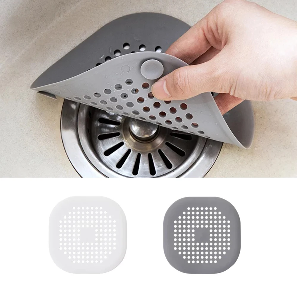 

5cps Kitchen Bathroom Shower Drain Covers Anti-Clogging Floor Drain Filter Sink Strainer Hair Stopper Bathroom Accessories