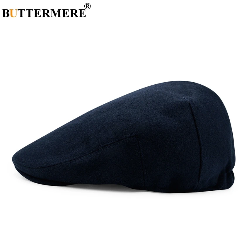 BUTTERMERE серая плоская кепка мужской зимний шерстяной берет плотная теплая шапка