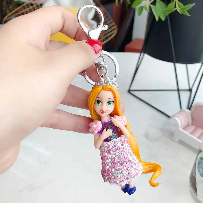 Аксессуары для кукол Диснея принцессы из мультфильма подвеска цепочка ключей