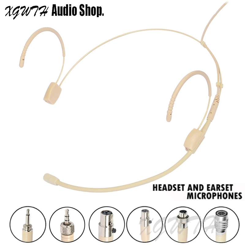 Головная гарнитура, конденсаторный микрофон, микрофон для Shure, Audio-Technica, Sennheiser, MiPro, беспроводной микрофон для караоке
