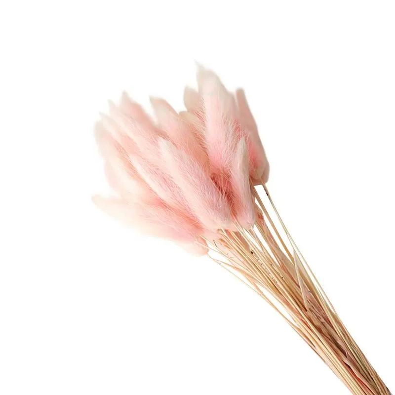 Букет из сушеных цветков кролика натуральный домашние декоративные растения 30