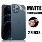 2 шт., Гидрогелевая Защитная пленка для iPhone 11 12 13 Pro Max 7 8 6 6s Plus
