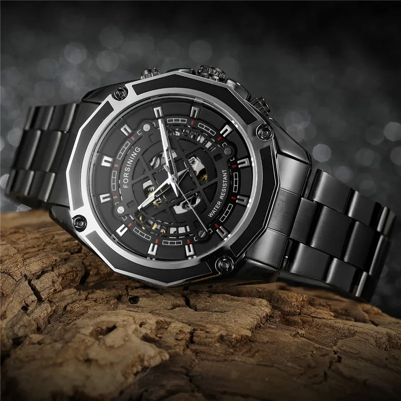 FORSINING автоматические механические мужские наручные часы военные спортивные Топ