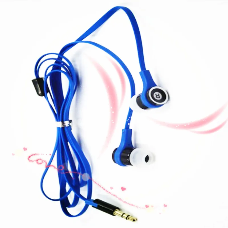 Профессиональная гарнитура в ухо идеальные HiFi звуковые наушники плоский провод