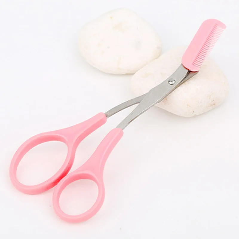 

Eyebrow Trimmer Scissor with Comb Facial Hair Removal Grooming Shaping Shaver Cosmetic Makeup Accessories eye brow shaper