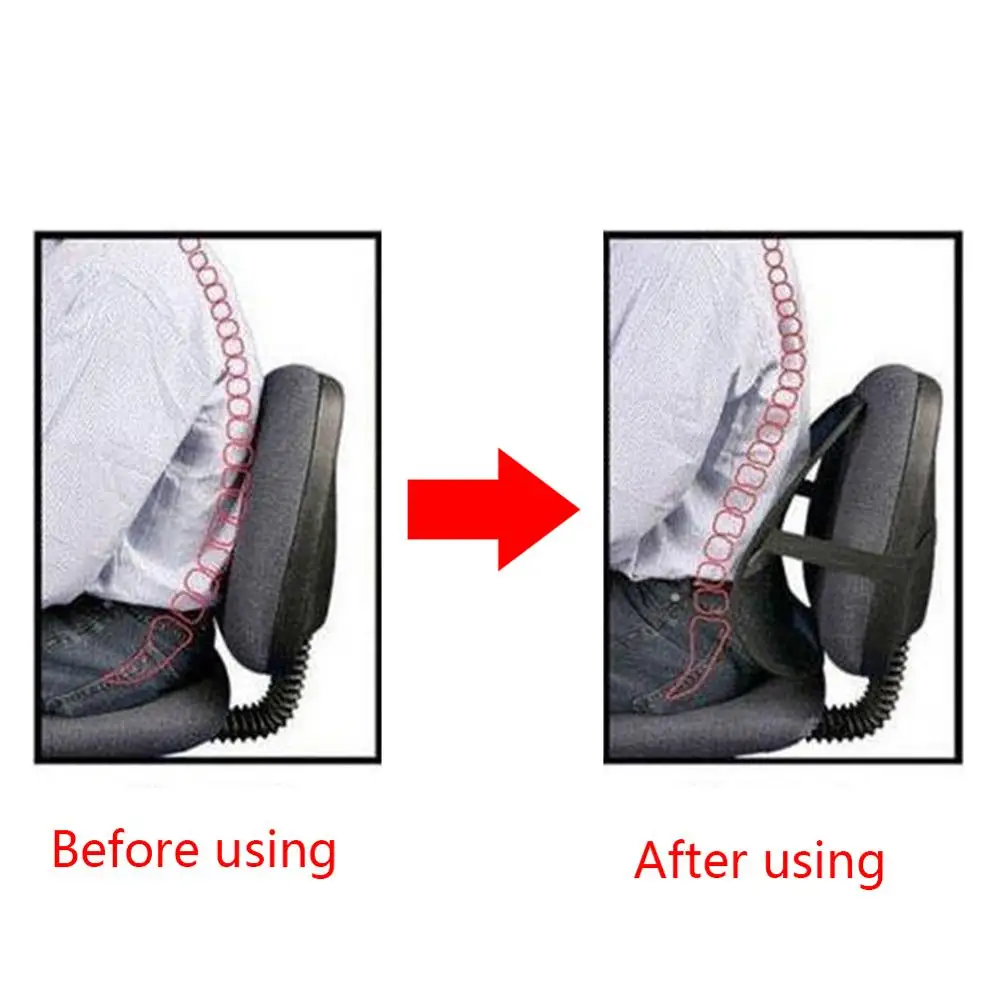 Поддержка спины стула массажная подушка сетчатый рельефный поясничный бандаж