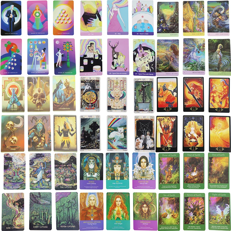 Золотой в стиле модерн Rider Уэйта традиционный английский PDF руководство колода