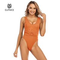 cupnice women%e2%80%99s sexy one piece scoop swimwear girdle up triangle swimsuits soft comfortable elastic plus size bikini