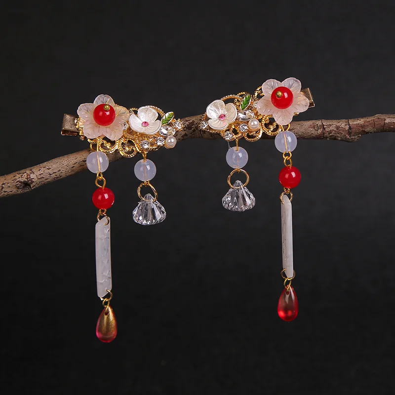 

Hair Clips For Hair Accessories Headdress Clip ChineseStyle Hairpin Jewelry Wedding Pearl Vintage Jewelry Quality Girl Headdress