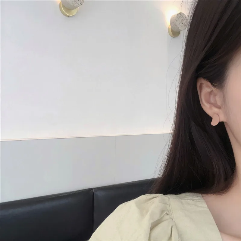 

Fashion, sweet and lovely small bump color fresh peas stud earrings contracted women earrings jewelry accessories
