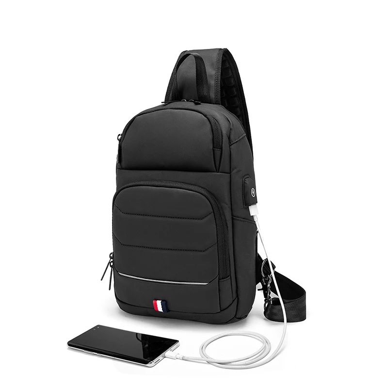 Сумка на плечо REJS мужская с Usb-зарядкой модный слинг мессенджер деловой портфель