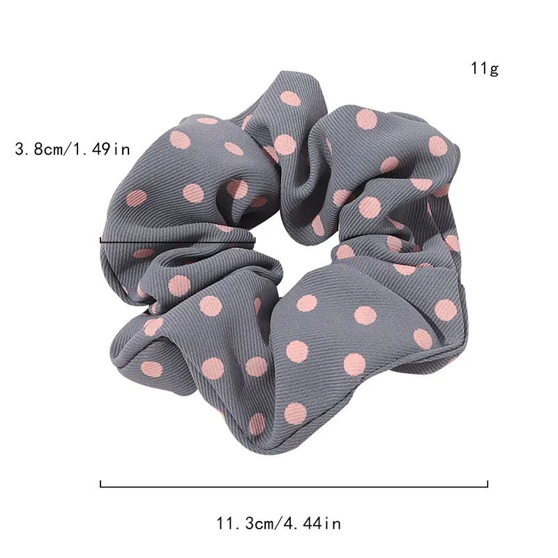 

Fashion Simple Women Hair Ties Korean Polka Dots Hair Scrunchies Elastic Rubber Bands Ponytail Holder Hair Accessories Hot Sold