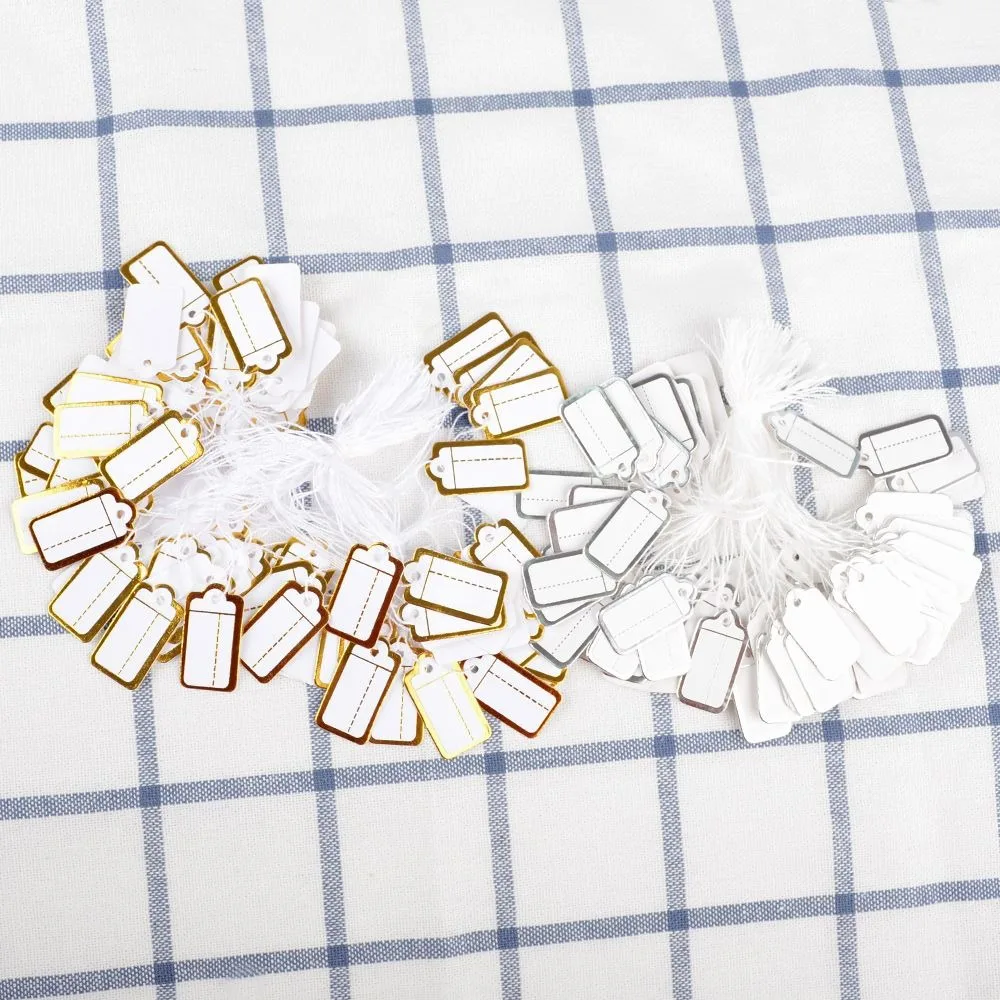 100 шт. бумажный стикер ярлыка ленточка часы ювелирные изделия Дисплей товаров