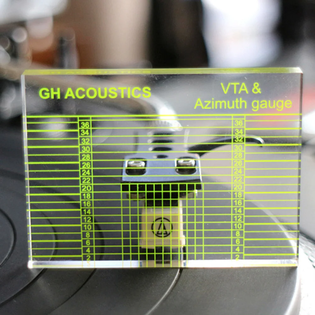 

LP Vinyl Record Player Measuring Turntable Tonearm VTA Balanced Cartridge Orientation Alignment Ruler