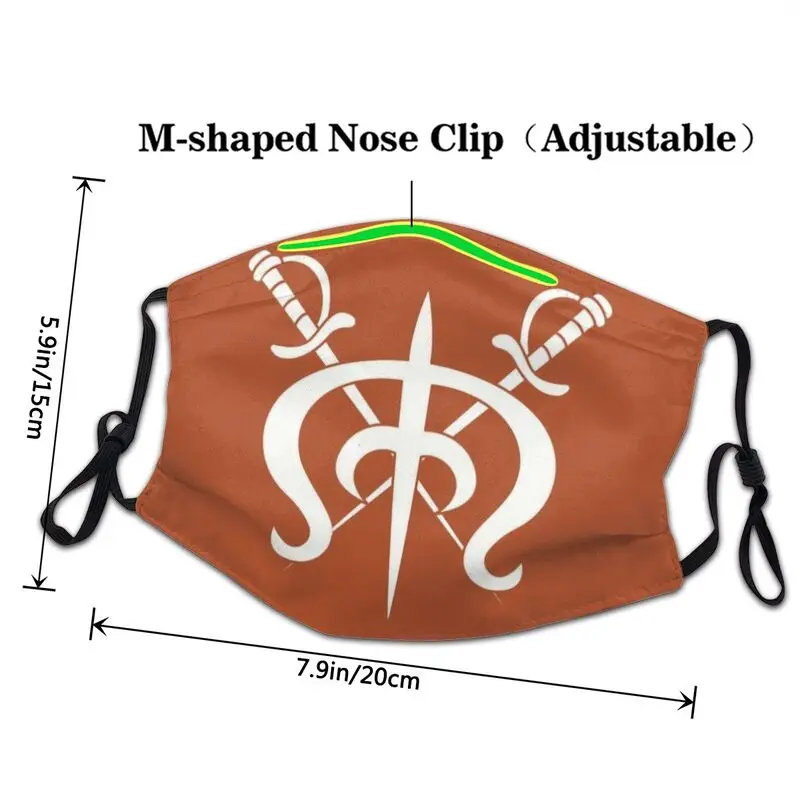 Веселый Roger маска против дымки пыле стирка и изображением пиратского символа для