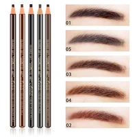 5 colors eyebrow pencil makeup eyebrow enhancers cosmetic art waterproof tint stereo types coloured beauty eye brow pen