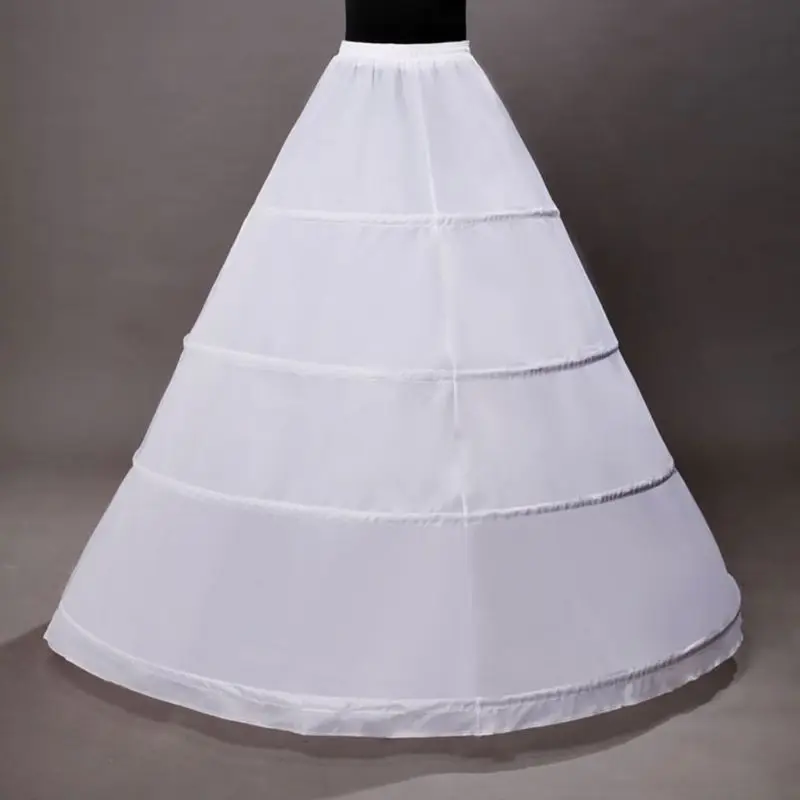 

2021 New Bride Wedding Dress Hoops Skirt Support Lady Girls Party Prom Ball Dress Inner Substrate Petticoat Long Underskirt