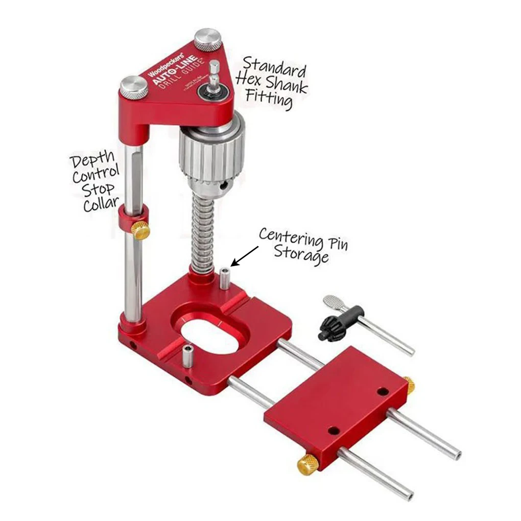 

Woodworking Drill Locator Convenient Labor Saving Alloy Steel Woodworking Drilling Template Guide Tool For Home New 2021