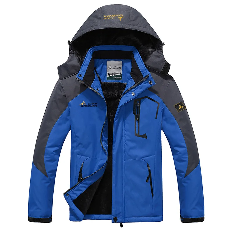 

2019 New Autumn Winter Outdoor Sports Men Set Women Couples Large Size Windproof Cold Warm Add Velve Hiking Jacket