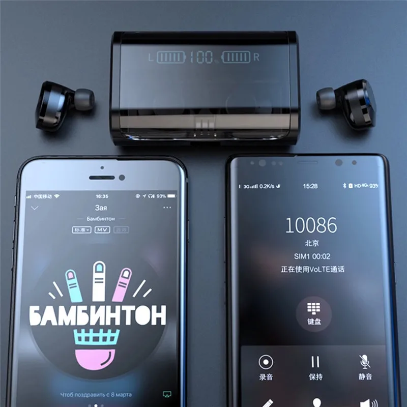 G06 наушники-вкладыши TWS с Беспроводной гарнитура Bluetooth 5 0 Hi-Fi наушники Шум