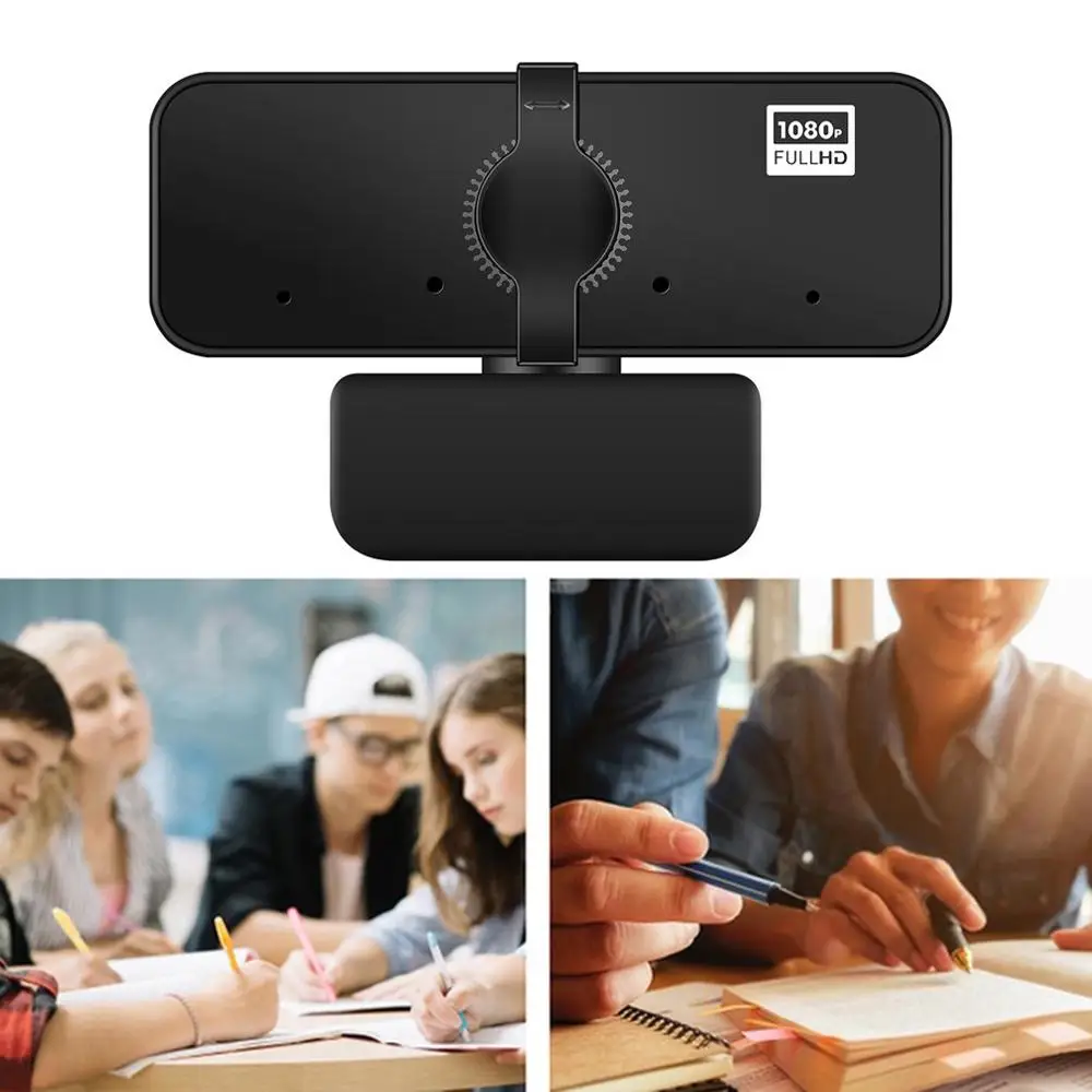 

1080P Full HD Webcam with Built-in Microphone and Protective Cover USB Auto Focus for PC Notebook WebCamera Video Recording Work