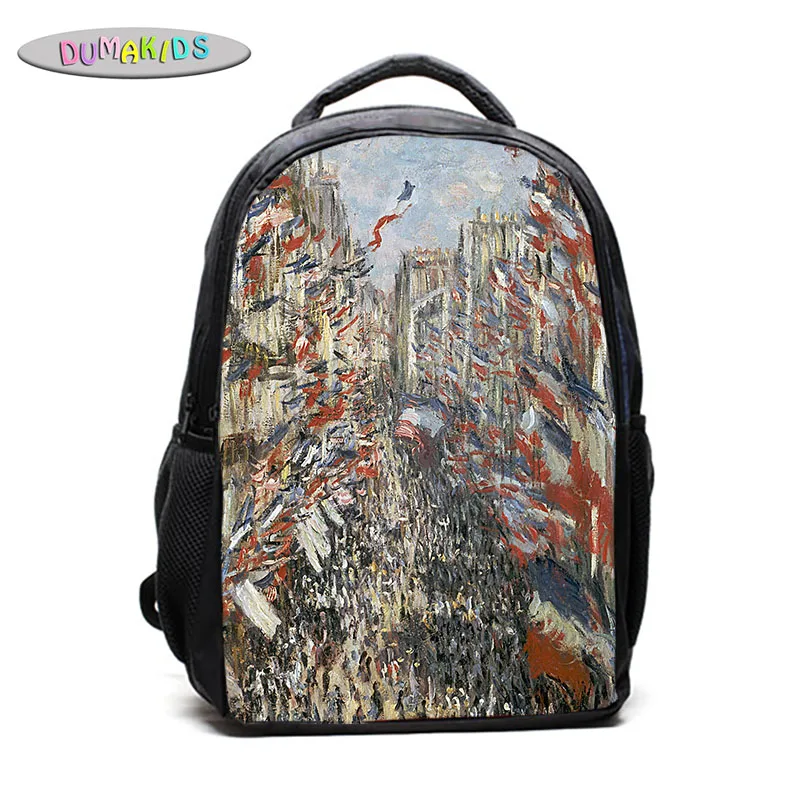 Женский и мужской рюкзак с защитой от солнечного света Студенческая сумка Клода