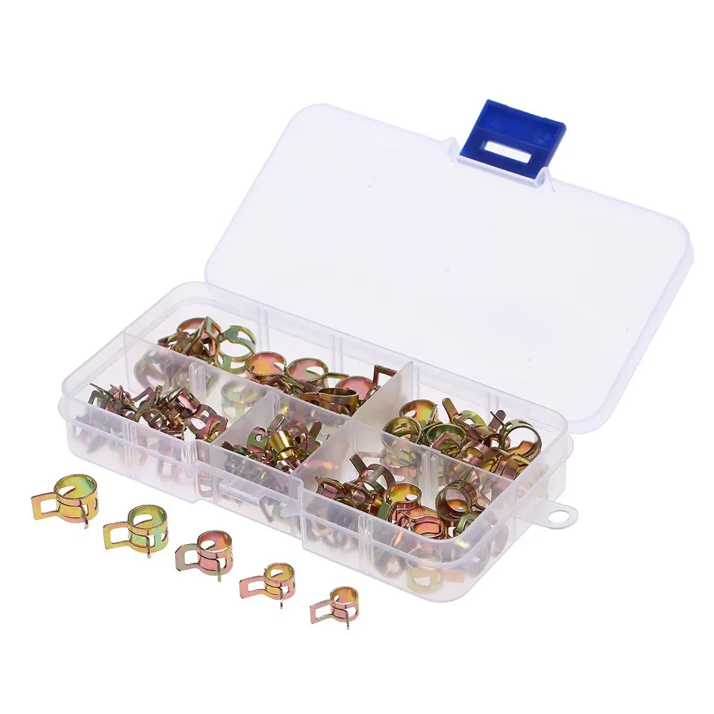 

75 шт. Ассортимент Комплект 6/7/8/9/10 мм Autos пружинный зажим шланга хомуты мазута водяной шланг трубы зажим застежка