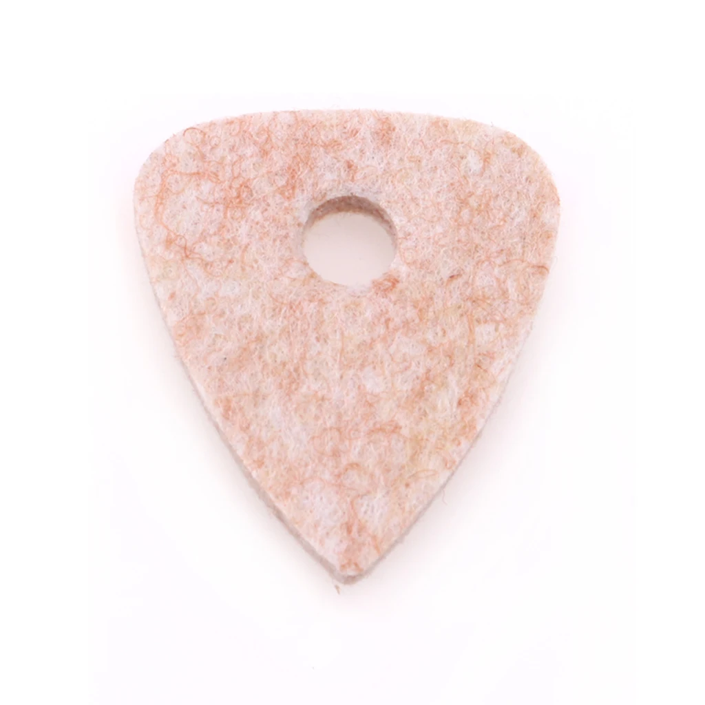 

5pcs Ukulele Soft Felt Picks Parts Plectrum Ukelele Accessories Cream Color