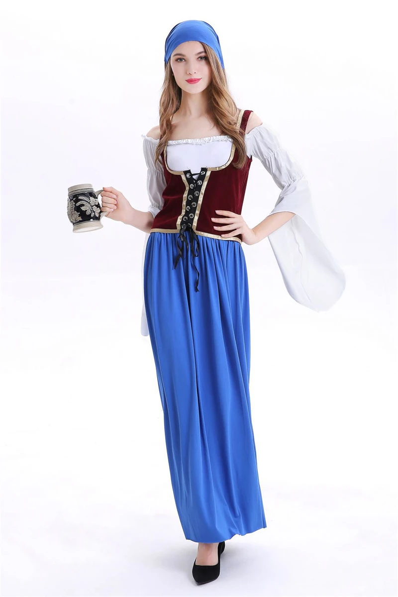 

Halloween Clothing Cosplay Germany Oktoberfest Dress Stage Suit Costumes Adult COS Apparel Christmas Party Gift