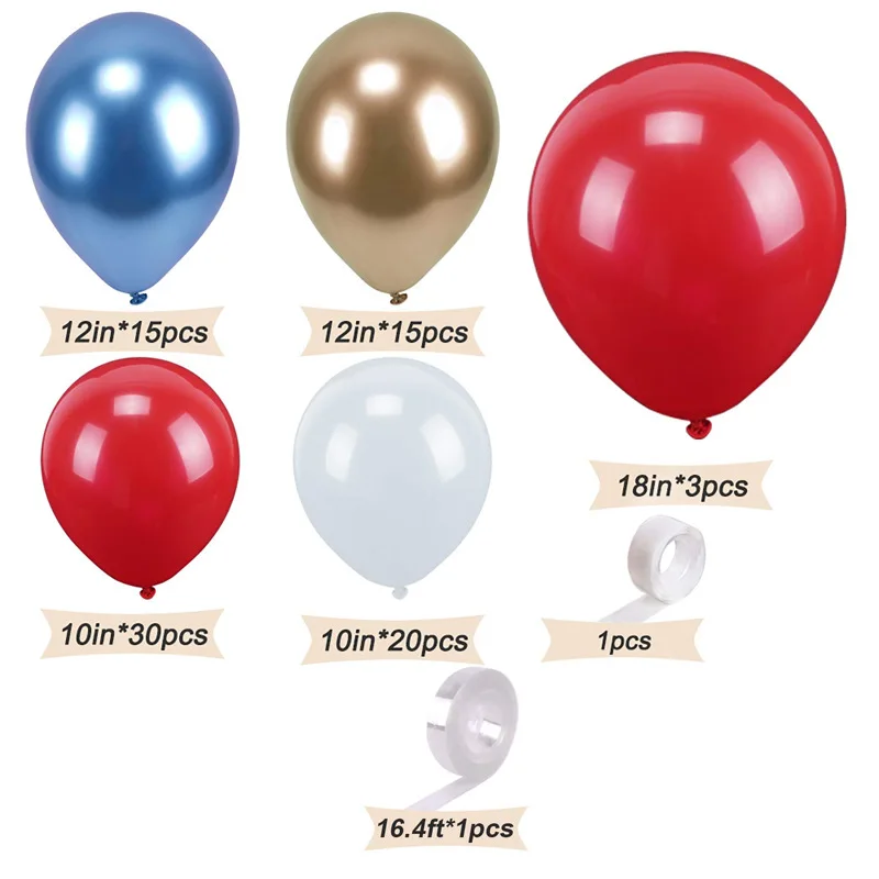 

Balloon Garland Arch Set 18 Inch 12 Inch 10 Inch Latex Balloon Garland Kit Wedding Party Decoration