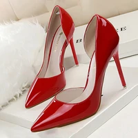 2022 shoes patent leather heels fashion woman pumps stiletto women shoes sexy party shoes women high heels 12 colour